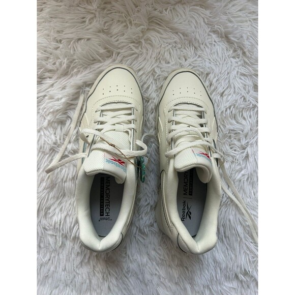 New REEBOK Size 7.5 Women’s Glide White Sneakers Classic - Picture 2 of 5
